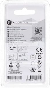 Aigostar  Oprawka żarówki E14 z tworzywa sztucznego, skręcana i z Oprawka żarówki E14 z tworzywa sztucznego, skręcana i z 5