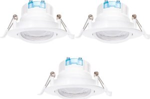 Aigostar  Okrągły panel downlight podtynkowy LED E6 z regulowanym kątem 3 szt. 5 W Okrągły downlight podtynkowy LED E6 z regulowanym kątem 3 szt. 5 W 1