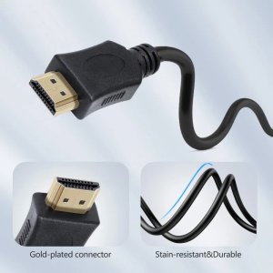 Kabel Aigostar  Kabel HDMI 3 m czarny Kabel HDMI 3 m czarny 2