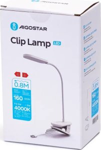 Lampka biurkowa Aigostar  Lampa biurkowa na klips  LED z wtyczką USB Lampa zaciskowa LED z wtyczką 7