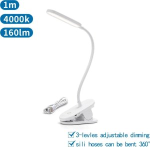 Lampka biurkowa Aigostar  Lampa biurkowa zaciskowa LED ładowalna Lampa zaciskowa LED ładowalna 2