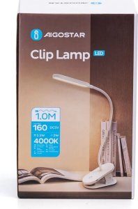 Lampka biurkowa Aigostar  Lampa biurkowa zaciskowa LED ładowalna Lampa zaciskowa LED ładowalna 7