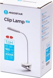 Lampka biurkowa Aigostar  Lampa biurkowa zaciskowa LED ładowalna Lampa zaciskowa LED ładowalna 8
