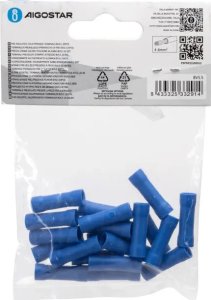 Aigostar  Preizolowane zaciski tłoczone na zimno BV5.5 20 szt., niebieskie Preizolowane zaciski tłoczone na zimno BV5.5 20 szt., niebieskie 5