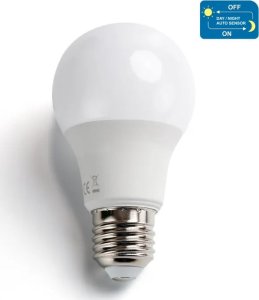 Aigostar  Żarówka LED A60 E27 8W ciepła z czujnikiem zmierzchu Żarówka LED A60 E27 8W ciepła z czujnikiem zmierzchu 1