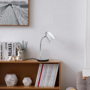 Lampka biurkowa Aigostar  Lampa biurkowa bez źródła światła Srebrna E27 Lampa biurkowa bez źródła światła Srebrna E27 4