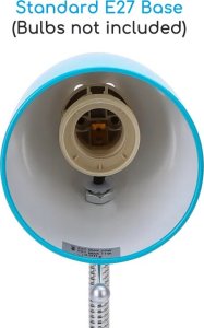 Lampka biurkowa Aigostar  Lampa biurkowa bez źródła światła Niebieska E27 Lampa biurkowa bez źródła światła Niebieska E27 2