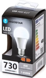 Aigostar  Żarówka diodowa LED A60 E27 8W 6500k Żarówka diodowa LED A60 E27 8W 6500k 1