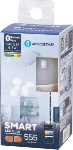 Aigostar  Żarówka diodowa Bluetooth MESH G45 E14 6,5W RGB+CCT Żarówka diodowa Bluetooth MESH G45 E14 6,5W RGB+CCT 4