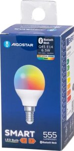 Aigostar  Żarówka diodowa Bluetooth MESH G45 E14 6,5W RGB+CCT Żarówka diodowa Bluetooth MESH G45 E14 6,5W RGB+CCT 5