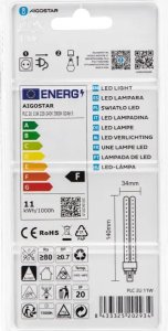 Świetlówka kompaktowa Aigostar  Świetlówka tuba LED PLC 2U 11W biała ciepła Świetlówka tuba LED PLC 2U 11W biała ciepła 8