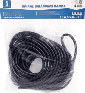 Organizer Aigostar  Peszel Spirala na przewody 6mm*10 m czarna Spirala na przewody 6mm*10 m czarna 3