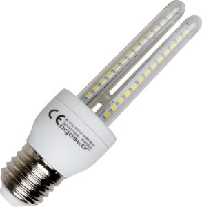 Aigostar  Żarówka LED W Kształcie U 2U E27 9W zimna Żarówka LED W Kształcie U 2U E27 9W 2