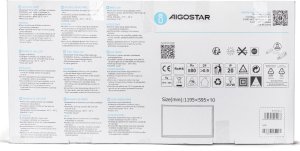 Lampa sufitowa Aigostar  Duży panel led LED 60W 1200x600 zimny Panel oświetlenia bocznego LED 60W 4