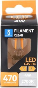 Aigostar  Żarówka LED Filament Przezroczysta G45 E14 4W Żarówka LED Filament Przezroczysta G45 E14 4W 1