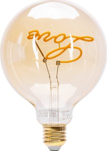 Aigostar  Żarówka ozdobna LED filament z napisem Love E27 4W duża bańka fi120 Żarówka ozdobna LED filament z napisem Love E27 4W duża bańka fi120 1