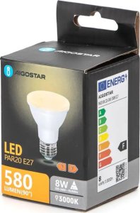 Aigostar  Żarówka punktowa skupiona LED PAR20 E27 8W 3000k Żarówka punktowa skupiona LED PAR20 E27 8W 3000k 1