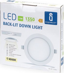 Lampa sufitowa Aigostar  Panel okrągły natynkowy LED E6 12W biały ciepły Downlight okrągły natynkowy LED E6 12W biały ciepły 4