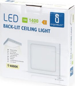 Lampa sufitowa Aigostar  Panel kwadratowy natynkowy LED E6 12W Światło naturalne Downlight kwadratowy natynkowy LED E6 12W Światło naturalne 3