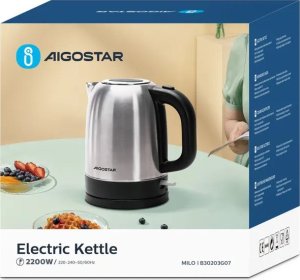 Czajnik Aigostar  1850-2200W 1,7L czajnik elektryczny ze stali nierdzewnej 1850-2200W 1,7L czajnik elektryczny ze stali nierdzewnej 3