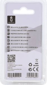 Kabel Aigostar  Audio/Video 3RCA Jack na 3RCA Jack czarny Audio/Video 3RCA Jack na 3RCA Jack czarny 3