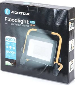 Naświetlacz Aigostar  Przenośna lampa robocza halogen led z podstawką 50W 6500K kabel 1,8m Przenośna lampa robocza halogen led z podstawką 50W 6500K kabel 1,8m 4