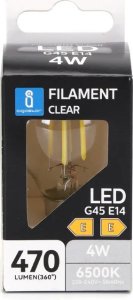 Aigostar  Żarówka LED Filament Przezroczysta G45 E14 4W Żarówka LED Filament Przezroczysta G45 E14 4W 1