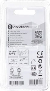 Aigostar  Oprawka żarówki E14 z tworzywa sztucznego, skręcana i z Oprawka żarówki E14 z tworzywa sztucznego, skręcana i z 5