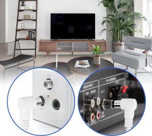 Kabel Aigostar  Kabel antenowy kąt prosty 3 m biały Kabel antenowy kąt prosty 3 m biały 6