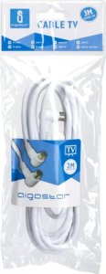 Kabel Aigostar  Kabel antenowy kąt prosty 3 m biały Kabel antenowy kąt prosty 3 m biały 8