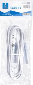 Kabel Aigostar  Kabel antenowy kąt prosty 3 m biały Kabel antenowy kąt prosty 3 m biały 9