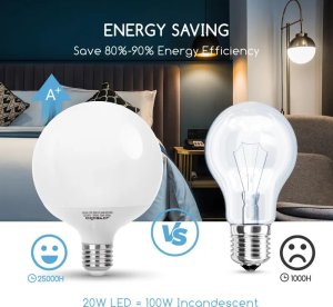 Aigostar  Zarówka diodowa LED G120 E27 20W Zarówka diodowa LED G120 E27 20W 4
