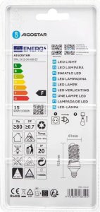 Aigostar  Żarówka spiralna LED E27 15W biała neutralna Świetlówka spiralna LED E27 15W biała neutralna 4