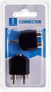 Kabel Aigostar  Złącza audio/video podwójny kanał żeński 3.5 na 2x RCA męskie Złącza audio/video podwójny kanał żeński 3.5 na 2x RCA męskie 2