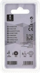 Kabel Aigostar  Złącza audio/video podwójny kanał żeński 3.5 na 2x RCA męskie Złącza audio/video podwójny kanał żeński 3.5 na 2x RCA męskie 3