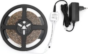 Taśma LED Aigostar  Taśma LED 5m ciepła ze ściemniaczem-pilotem+zasilacz LED Pasek świetlny niskiego napięcia 5m 2
