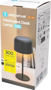 Lampka biurkowa Aigostar  Zasilana energią słoneczną lampa biurkowa 3W 3000K z funkcją ładowania Zasilana energią słoneczną lampa biurkowa 3W 3000K z funkcją ładowania 6