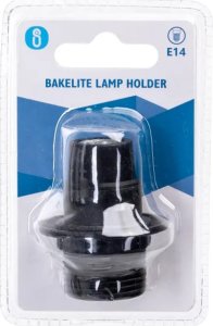 Aigostar  Oprawka żarówki E14 z tworzywa sztucznego czarna Oprawka żarówki E14 z tworzywa sztucznego czarna 2