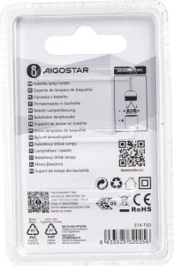 Aigostar  Oprawka żarówki E14 z tworzywa sztucznego czarna Oprawka żarówki E14 z tworzywa sztucznego czarna 3