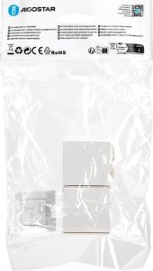 Aigostar  Kwadratowa listwa z PVC biała łącznik 40 * 25 mm 4 szt. Kwadratowa listwa z PVC biała łącznik 40 * 25 mm 4 szt. 5