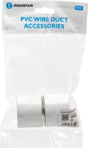 Aigostar  Kwadratowa listwa z PVC biała kolanko zewnętrzne 40 * 25 mm 4 szt. Kwadratowa listwa z PVC biała kolanko zewnętrzne 40 * 25 mm 4 szt. 4