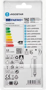 Świetlówka kompaktowa Aigostar  Tuba LED PLC 2U 12W biała zimna Świetlówka tuba LED PLC 2U 12W biała zimna 7