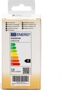 Aigostar  Inteligentna żarówka WiFi WB A60 E27 12W RGB+CCT Inteligentna żarówka WiFi WB A60 E27 12W RGB+CCT 5