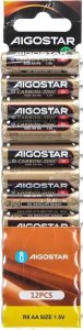 Aigostar  Bateria cynkowo-węglowa R6 AA 1.5V 12 szt. Bateria cynkowo-węglowa R6 AA 1.5V 12 szt. 1