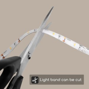 Taśma LED Aigostar  Taśma LED  5m zimna + zasilacz LED Pasek świetlny niskiego napięcia 5m 4