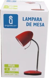 Lampka biurkowa Aigostar  Lampa biurkowa bez źródła światła Czerwona E27 Lampa biurkowa bez źródła światła Czerwona E27 5