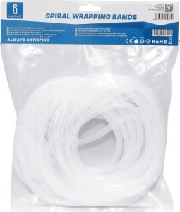 Organizer Aigostar  Spirala na przewody 6mm*10 m biała Spirala na przewody 6mm*10 m biała 3