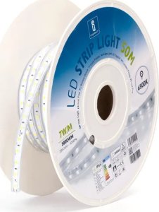 Taśma LED Aigostar  Taśma LED z układem scalonym Biała zimna 50m 10mm Taśma LED z układem scalonym Biała 50m 10mm 1