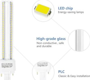 Świetlówka kompaktowa Aigostar  Świetlówka tuba LED PLC 2U 15W biała zimna Świetlówka tuba LED PLC 2U 15W biała zimna 4