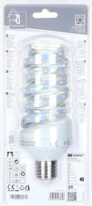 Aigostar  Żarówka spiralna LED E27 20W biała neutralna Świetlówka spiralna LED E27 20W biała neutralna 4